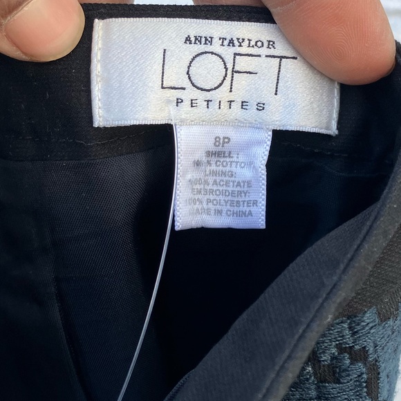 ⚡️LOFT Black Embroidered Skirt - Picture 5 of 6